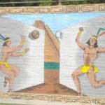 Day 2 - Wall mural next to pitch