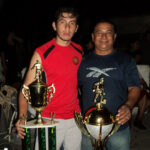 Tillo and German with the coveted trophies